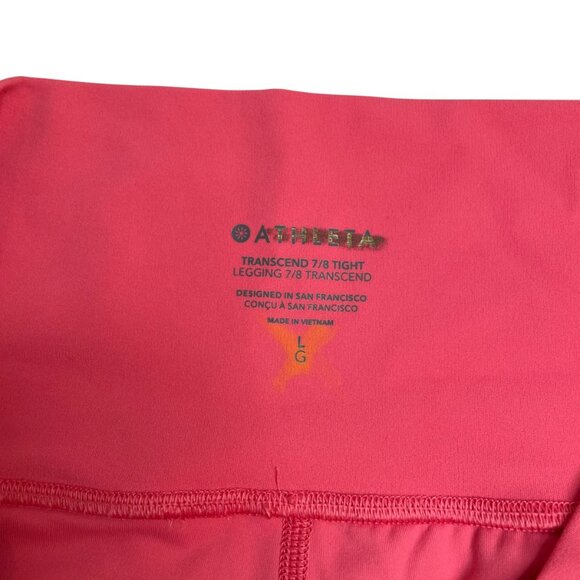 Athleta Transcend 7/8 Tight Leggings Pink Large - Picture 3 of 8